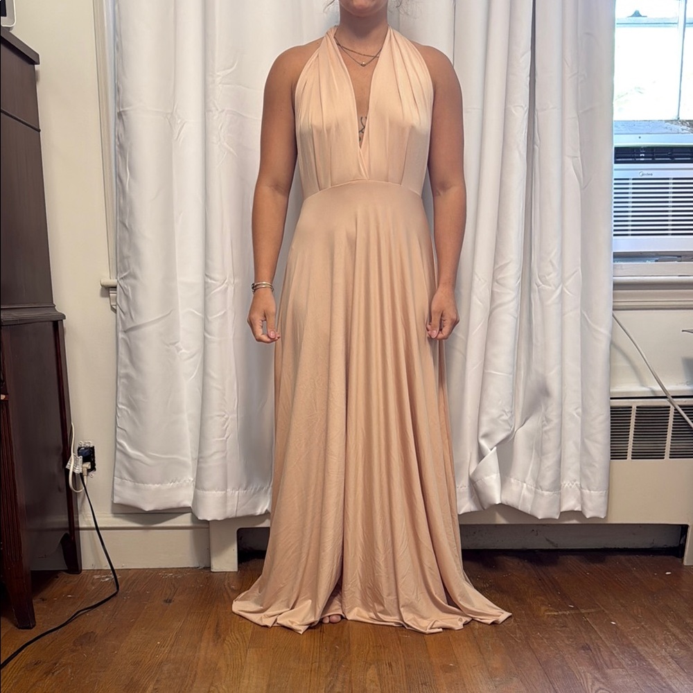 Champagne wrap Dress